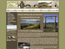 Tablet Screenshot of crossmountainranch.com